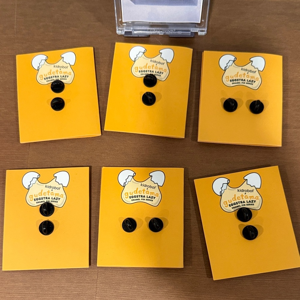 KIDROBOT Gudetama Pin Set - Picture 3 of 3